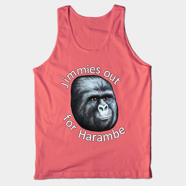 Jimmies Out for Harambe Tank Top by iKiska